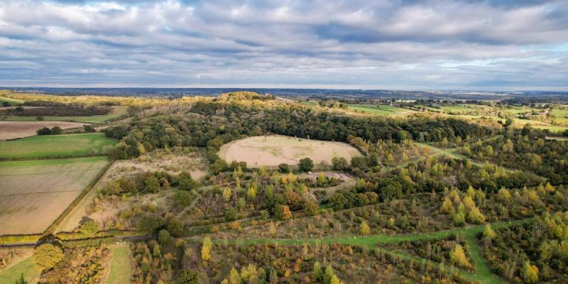 Aerial View of Alne Wood Park and surrounding land